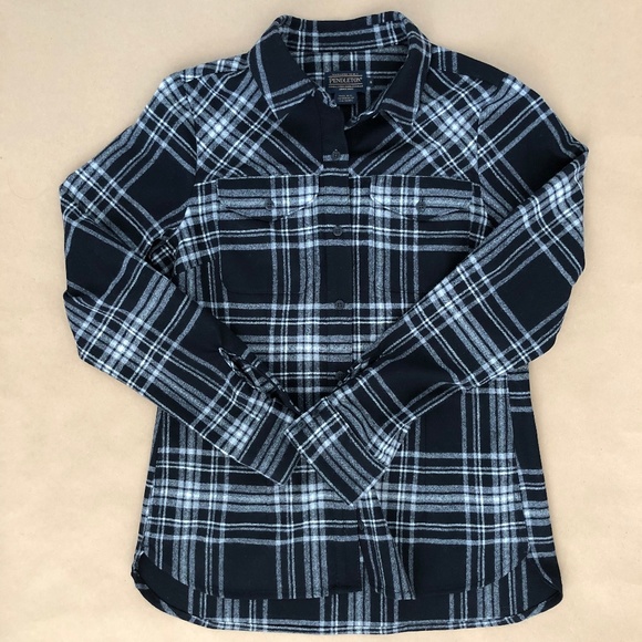 Pendleton 100% virgin wool black&white pla… - Picture 1 of 4